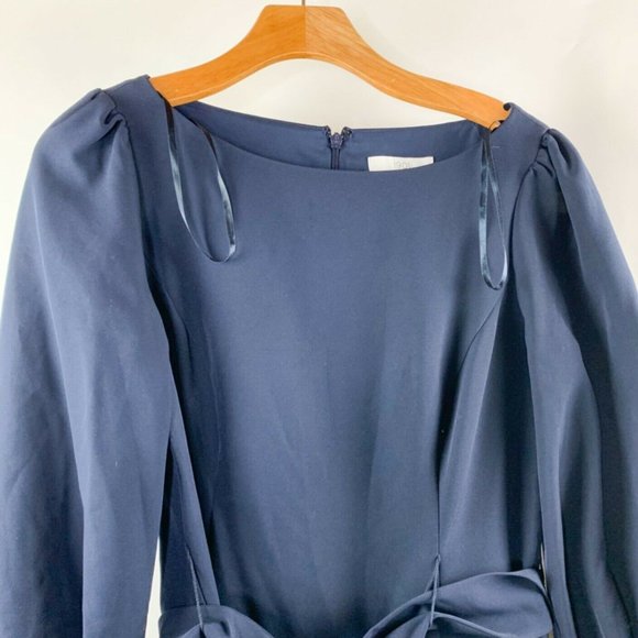 1901 Womens Blue Knee Length Shift Dress Size 6 - Picture 4 of 9